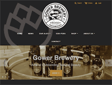 Tablet Screenshot of gowerbrewery.com